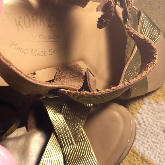 Kork-Ease Bette Wedge in Gold Iguana suede wrapped - Picture 3 of 8